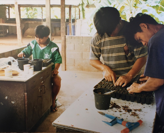Training young Karen farmers to grow their own food and save their seeds
